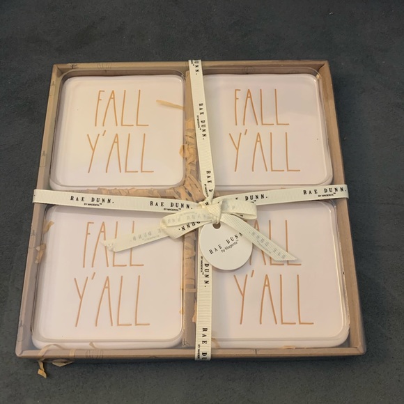 Rae Dunn Other - Rae Dunn “Fall Y’All” coasters